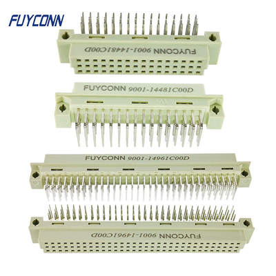 ترمینال زاویه راست کانکتور یوروکارد زن 3 ردیفه PCB DIN 41612